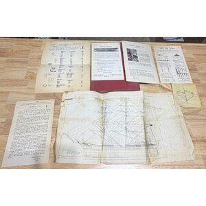 Vintage Model Shipbuilding Manual  Ariel Clipper Ship Plans Foldouts P M Wright